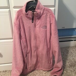Pink north face jacket